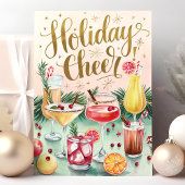 ホリデイ応援カクテルクリスマスカード シーズンカード