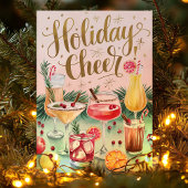 ホリデイ応援カクテルクリスマスカード シーズンカード