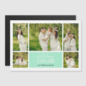 ホリデイ応援グリーンフォトコラージュ磁気カード (正面/裏面)