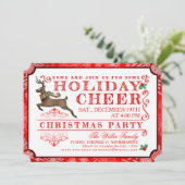 ホリデイ応援トナディースクリマスパーティの招待状 招待状 (スタンド正面)