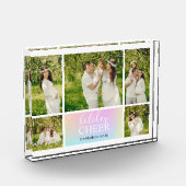 ホリデイ応援ピンクパステルイリジデスフォトブロック フォトブロック (左)