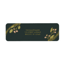 ホリデイ応援ボタニカル ラベル