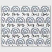 ホリデイ応援ボホレインボーモダンギフト ラッピングペーパー (フラット)