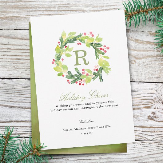 ホリデイ応援リースモノグラムホリデーカード シーズンカード