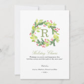 ホリデイ応援リースモノグラムホリデーカード シーズンカード (正面)