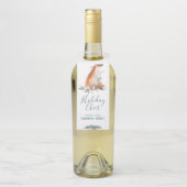 ホリデイ応援レッドキツネ&ウィンターベリー ボトルネックタグ (ボトル)