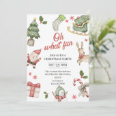 ホリデイ招待状、ホリデーパーティー、クリスマスパート 招待状 (スタンド正面)
