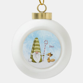 ホリデイ格言とキツネカスタム年記念 セラミックボールオーナメント