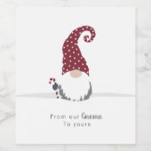 ホリデイ格言スカンジナビアデザイン ワインラベル (シングルラベル)