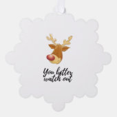 ホリデイ紙オルナーメント オーナメントカード (正面)