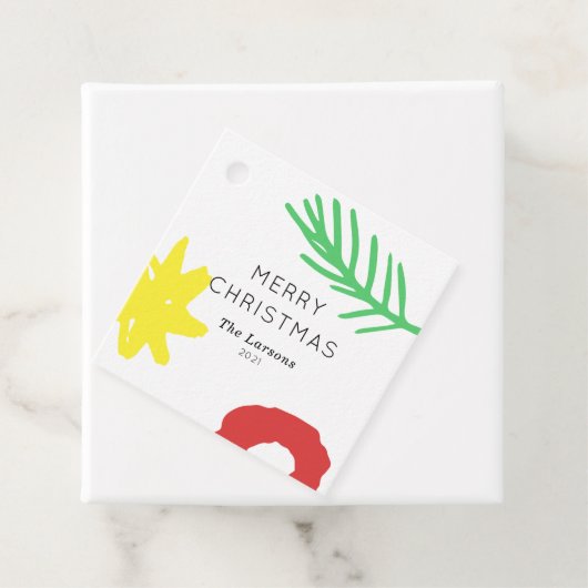 ホリデイ紙スター切り出し フェイバータグ (インサイチュ)