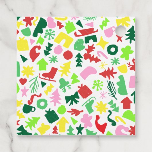 ホリデイ紙スター切り出し フェイバータグ (裏面)