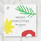 ホリデイ紙スター切り出し フェイバータグ (正面)