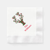 ホリデイ紙ナプキンズプラディディア 縁ありカクテルナプキン (正面)