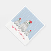 ホリデイ紙ナプキンズポーラーベアーズ スタンダードランチョンナプキン (角)