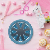 ホリデイ紙プレートフェスティバルブルーパーティープレート ペーパープレート (パーティー)