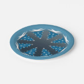 ホリデイ紙プレートフェスティバルブルーパーティープレート ペーパープレート (アングル)