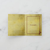 ホリデイ編み物デッキザホールズクリムゾン+金ゴールド シーズンカード (内部)