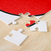 ホリデイ陰陽ポインセティアグリーンレッド ジグソーパズル (側面)