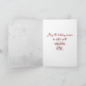 ホリデイ雪だるまオンウィンタースイング カード (内部)