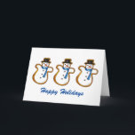 ホリデイ雪だるまクッキークリスマスハヌッカホリデイ シーズンカード<br><div class="desc">カードは、オリジナル型クッキーの雪だるまマーカーイラストレーションを特徴とする。休日の素晴らし挨拶を送るために！このハヌカー（ユダヤ教の祭り）イラストレーションは他の製品でも利用可能である。あなたは何を探しているか分からない？カスタマイ救済ズが必要な場合連絡お前のために何かデザインを持って。</div>