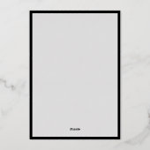 ホリデイ4フォトハッピーハヌカー（ユダヤ教の祭り）ファミーブラックフォイル 箔シーズンカード (裏面)