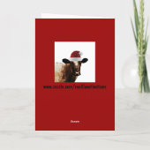 ホリデイ・カウ シーズンカード (裏面)