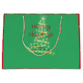 ホリデイ・スピリットを広める ラージペーパーバッグ (正面)