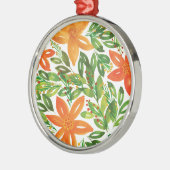 ホリデイ&ハンドフ絵を描ラワーズホリデイオーナメント メタルオーナメント (左)