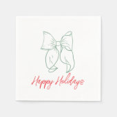 ホリデイ・ボウズ スタンダードカクテルナプキン (正面)