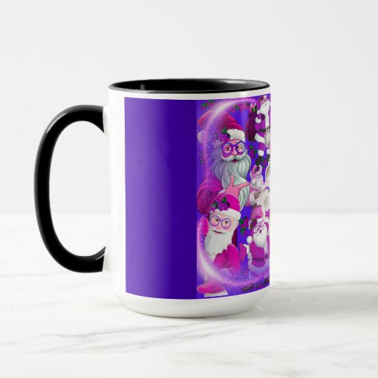 ホリデイ ヴィンテージ サンタの顔 コーヒーマグ マグカップ (左)