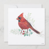 ホリデイ(鳥)ショウジョウコウカンチョウアート シーズンカード (正面)