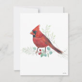 ホリデイ(鳥)ショウジョウコウカンチョウアート シーズンカード (正面)