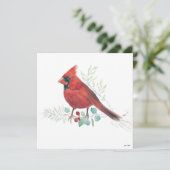 ホリデイ（鳥）ショウジョウコウカンチョウアート シーズンカード (スタンド正面)