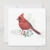 ホリデイ（鳥）ショウジョウコウカンチョウアート シーズンカード (正面)