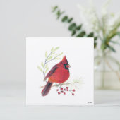 ホリデイ(鳥)ショウジョウコウカンチョウベリーズアート シーズンカード (スタンド正面)