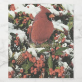 ホリデイ（鳥）ショウジョウコウカンチョウワインボトルラベル ワインラベル (シングルラベル)