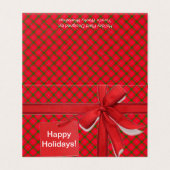 ホリデイZプレイド/タータンチェック (外部フラット)