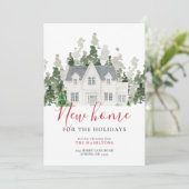 ホリデパーソナライズされたー引っ越し案内フォトカード 招待状 (スタンド正面)