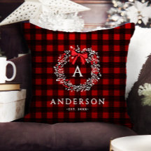 ホリデパーソナライズされた素朴ィリースバッファロープレイド