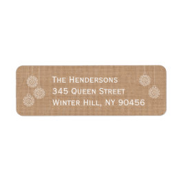 ホリデモダンィ住所 シール – ブラウン