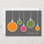 ホリデモダンー招待状-ダークグレー 招待状 (正面)