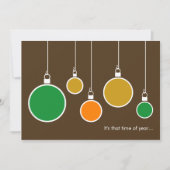 ホリデモダンー招待状-チョコレートブラウン 招待状 (正面)