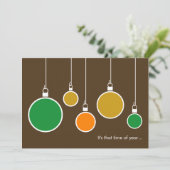 ホリデモダンー招待状-チョコレートブラウン 招待状 (スタンド正面)