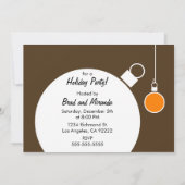 ホリデモダンー招待状-チョコレートブラウン 招待状 (裏面)