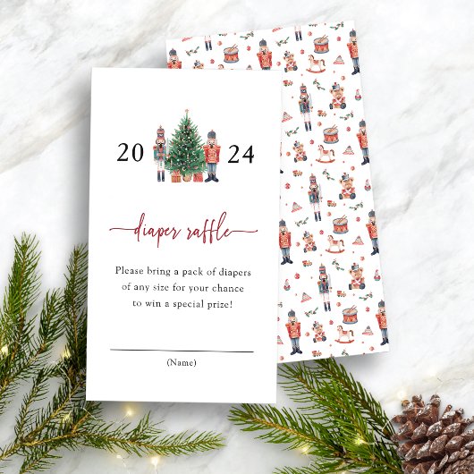 ホリデーおむつラッフルエンクロージャカード エンクロージャーカード