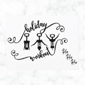 ホリデーおもしろいトレーニングクリスマスカード シーズンポストカード