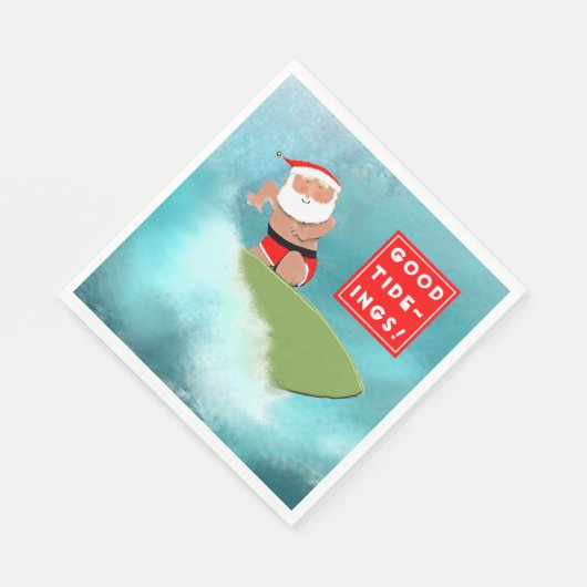 ホリデーおもしろいパーティー スタンダードランチョンナプキン (角)