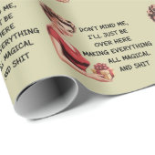 ホリデーおもしろいホステスギフトクリスマスは私を気にしない ラッピングペーパー (ロールコーナー)