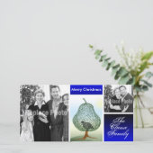 ホリデーおもしろい写真テンプレートクリスマスユーモア シーズンカード (スタンド正面)